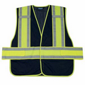 S530 Non ANSI Navy Mesh Vest w/ Contrast Trim (X-Large/ 2X-Large)